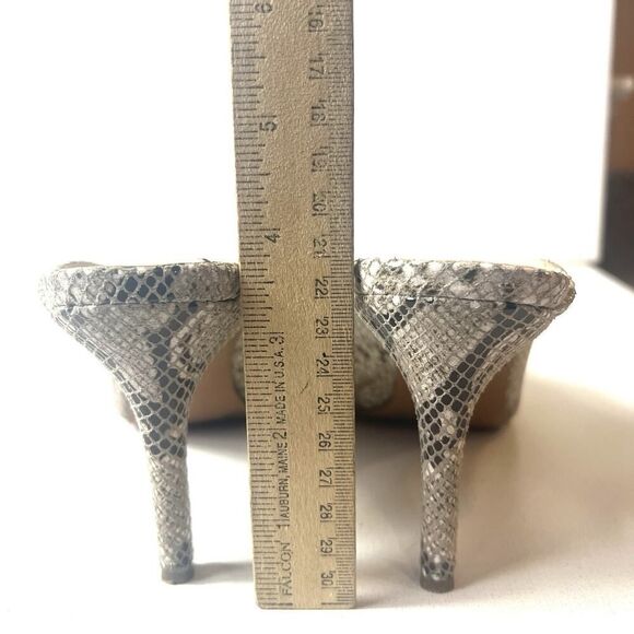 Vince Camuto Snake Skin Print Womens Sz 9.5 M Leather Stiletto Heels Pointed Toe - Picture 9 of 11